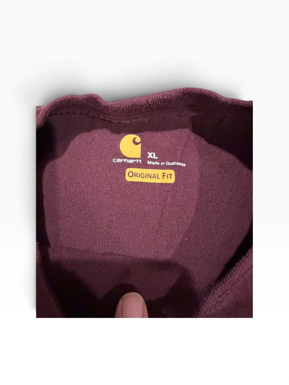 Carhartt Men’s Pocket T-Shirt in Burgundy XL